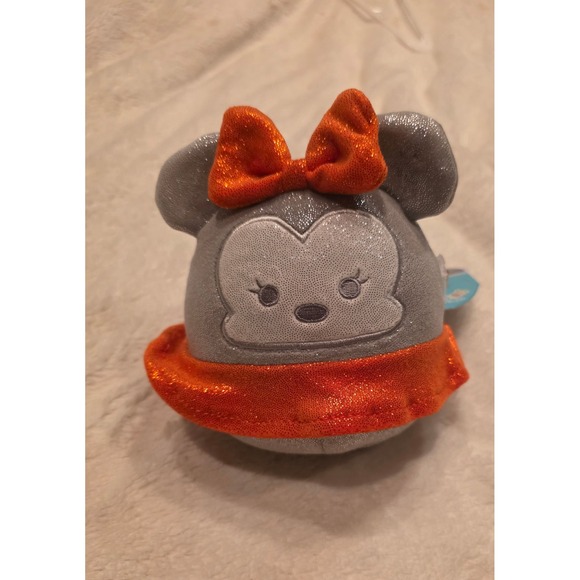 Squishmallows Other - Disney 100 Minnie Mouse Squishmallow 5" Silver Glitter Plush NWT Authentic